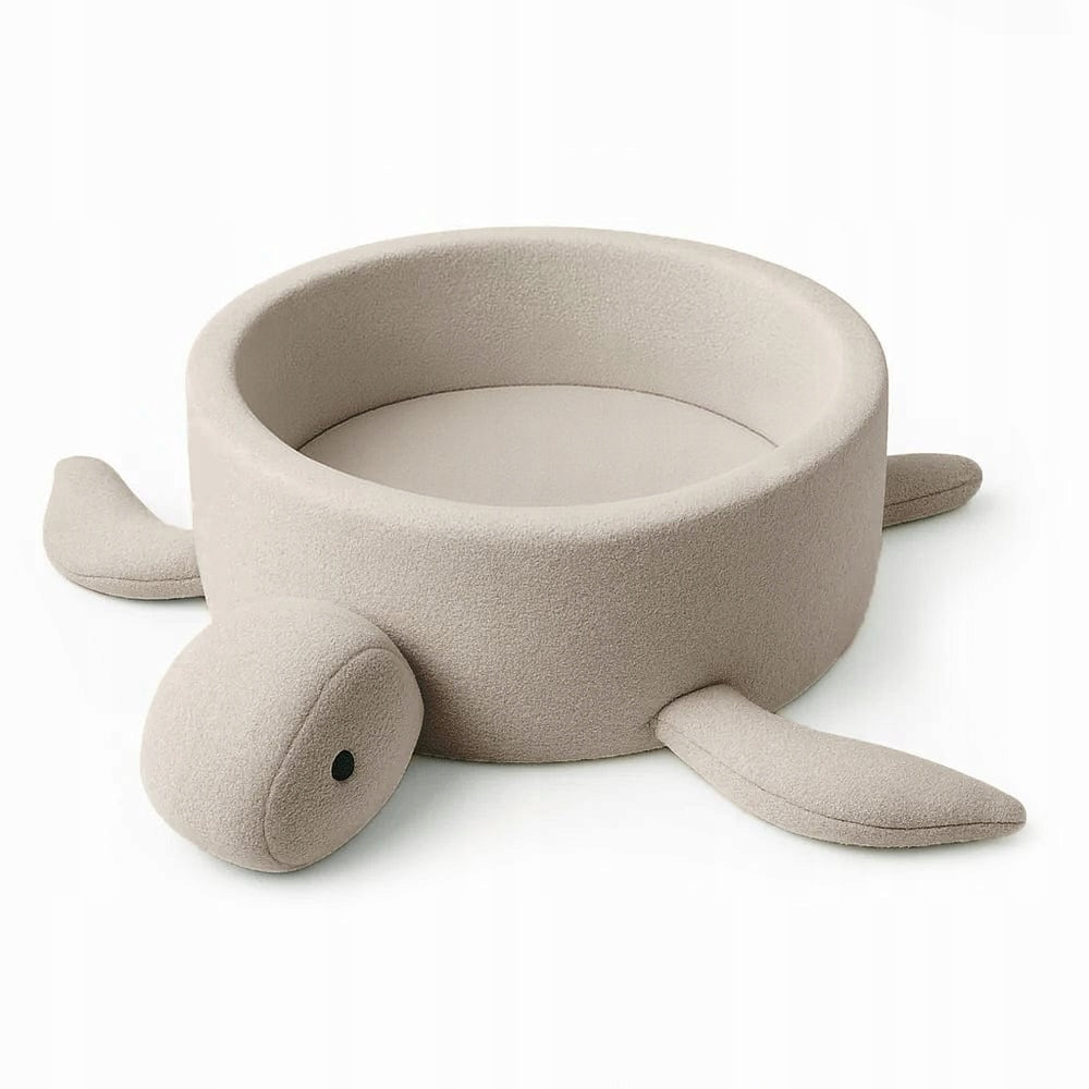 Ball Pool for Children - Turtle Oat Biscuit Beige