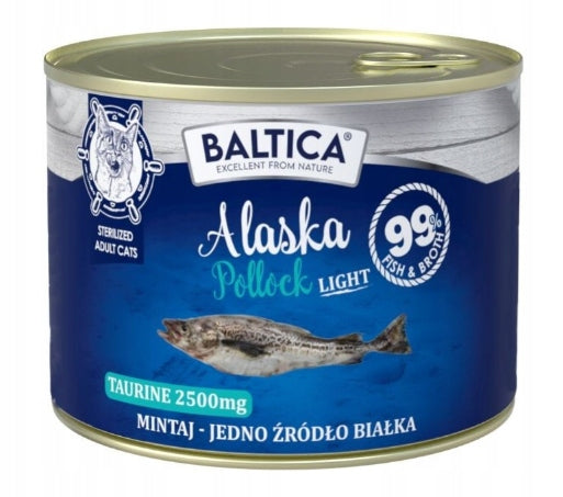 Baltica 185g wet cat food Alaska Pollock LIGHT MINTAJ