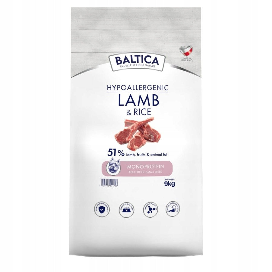 Baltica Adult Lamb Rice XS/S 9kg Hypoallergenic Dry Dog Food