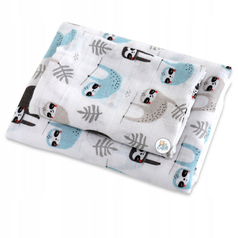 Bamboo Diaper SET OF 2: 60x60 and 120x120 Bamboo Swaddle Brand Egakids
