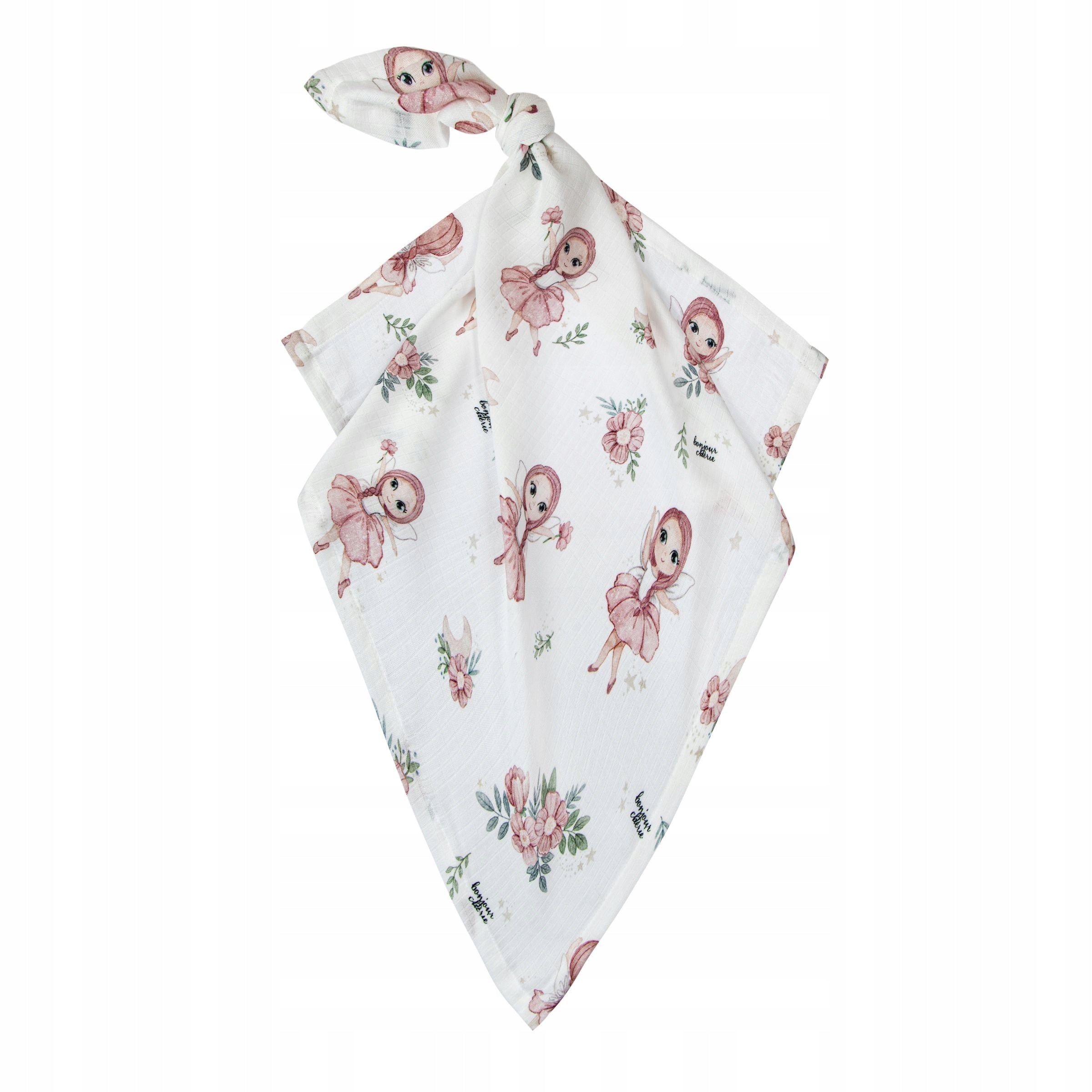 Bamboo cotton diaper 70x70 cm Fairies Bonjour Cherie