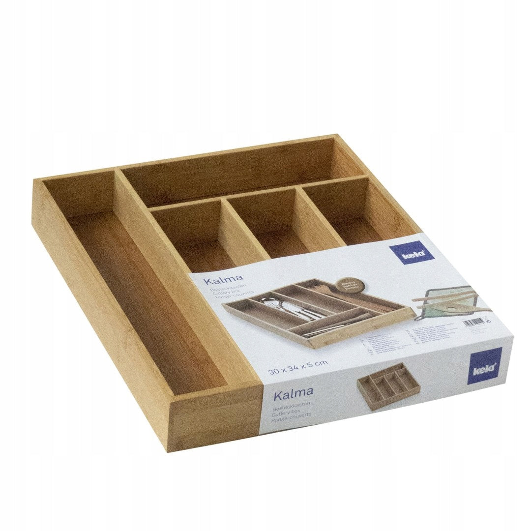 Bamboo cutlery insert KELA 30 x 34 x 5 cm Kind drawer organizer