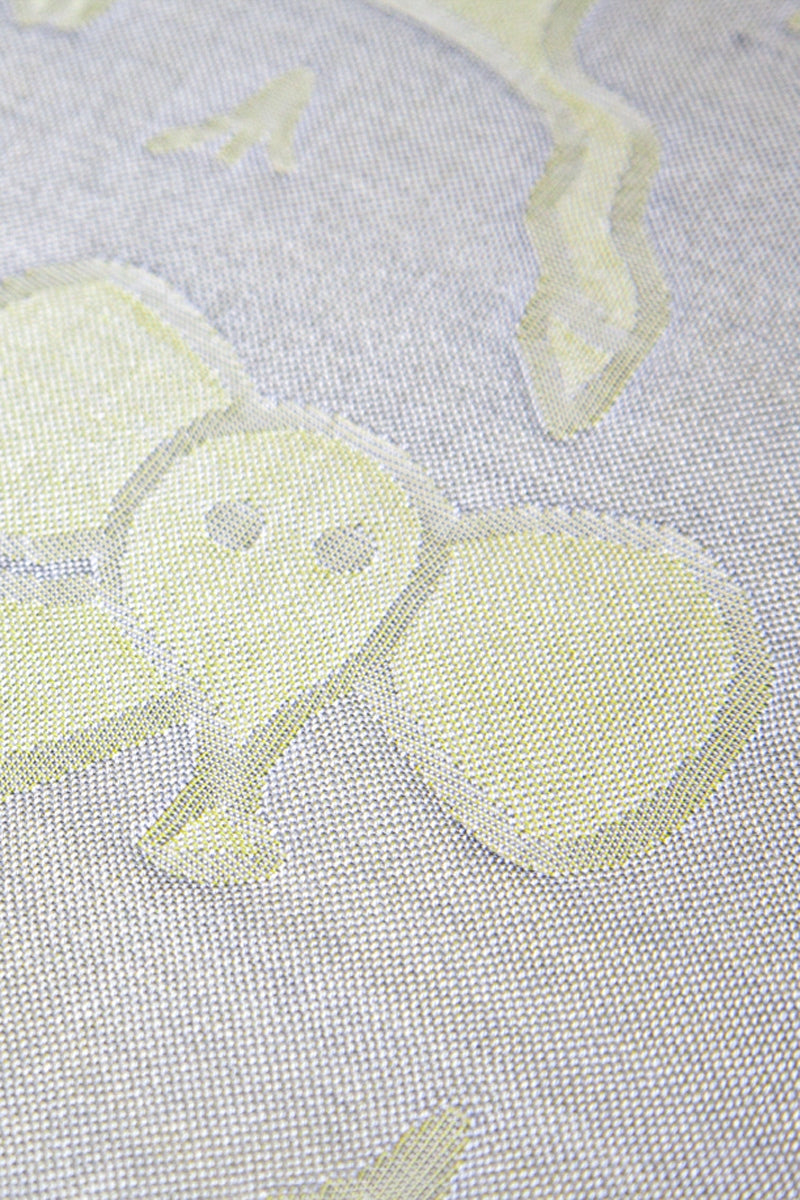Bamboo diaper ANIMALS size 75x75, colour YELLOW gat1