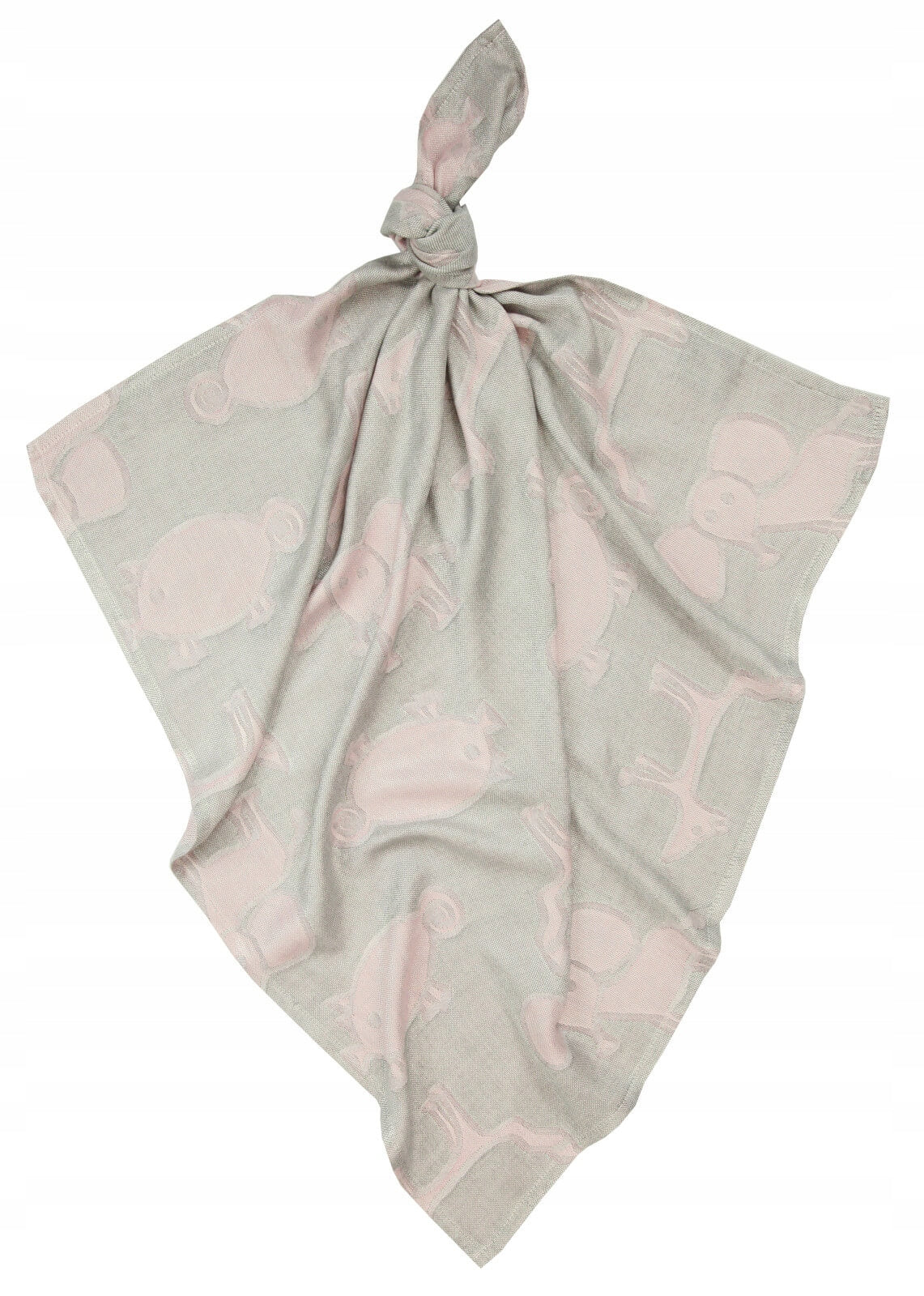 Bamboo diaper ANIMALS size 75x75, powder pink