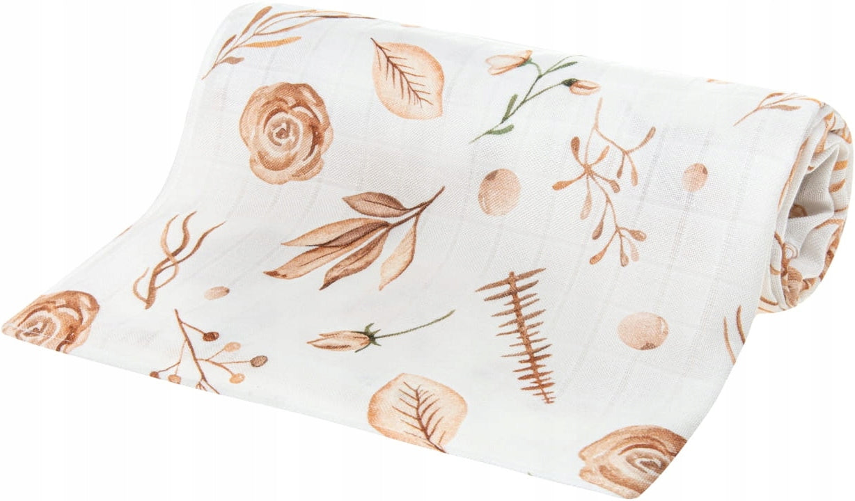 Bamboo diaper Bocioland FLOWERS BOHO 30x30cm