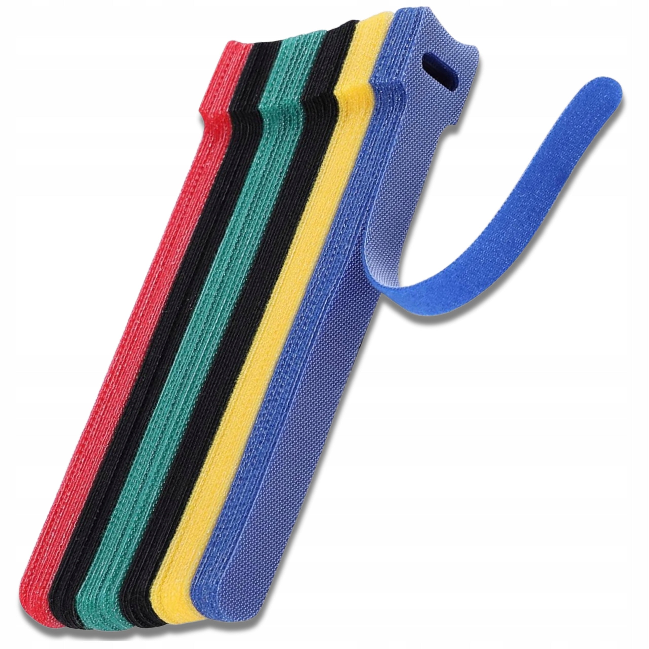 Band Cable Masker 100pcs Masking Cover Colorful Velcro Tape Manufacturer code Opaski zaciskowe 100sztdo kabli na rzep