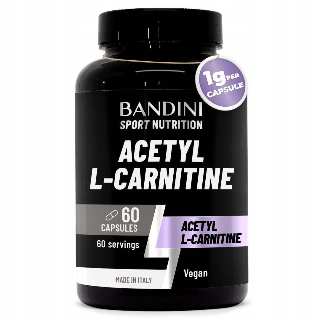 Bandini Acetyl L-CARNITINE 1000mg per Serving | 60 Vegan Capsules