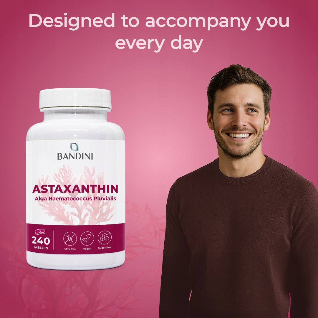 Bandini Astaxanthin 240 Tablets | Antioxidant Tablets (+8 Month) Name other