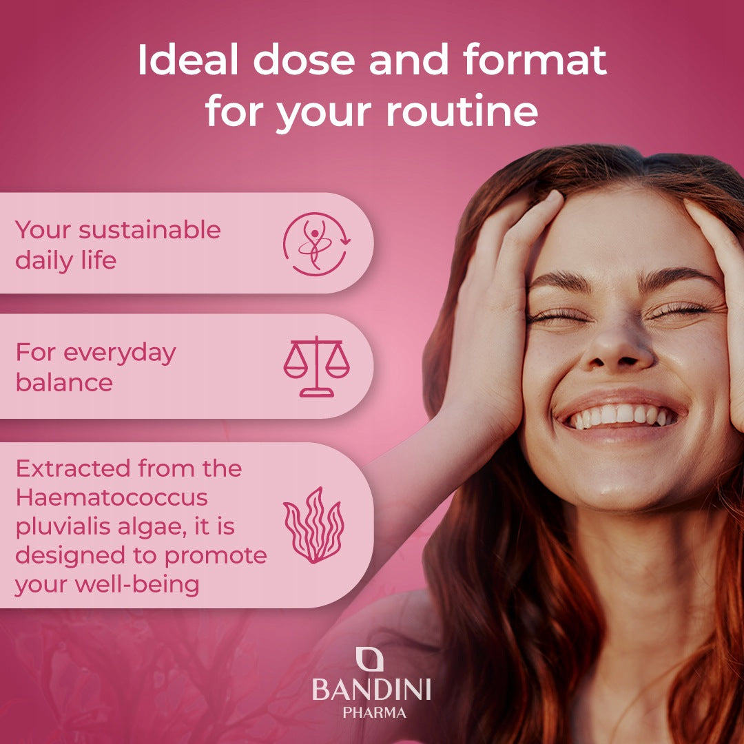 Bandini Astaxanthin 90 Capsules 18 mg Algae,450 µg Haematococcus Pluvialis Brand no brand