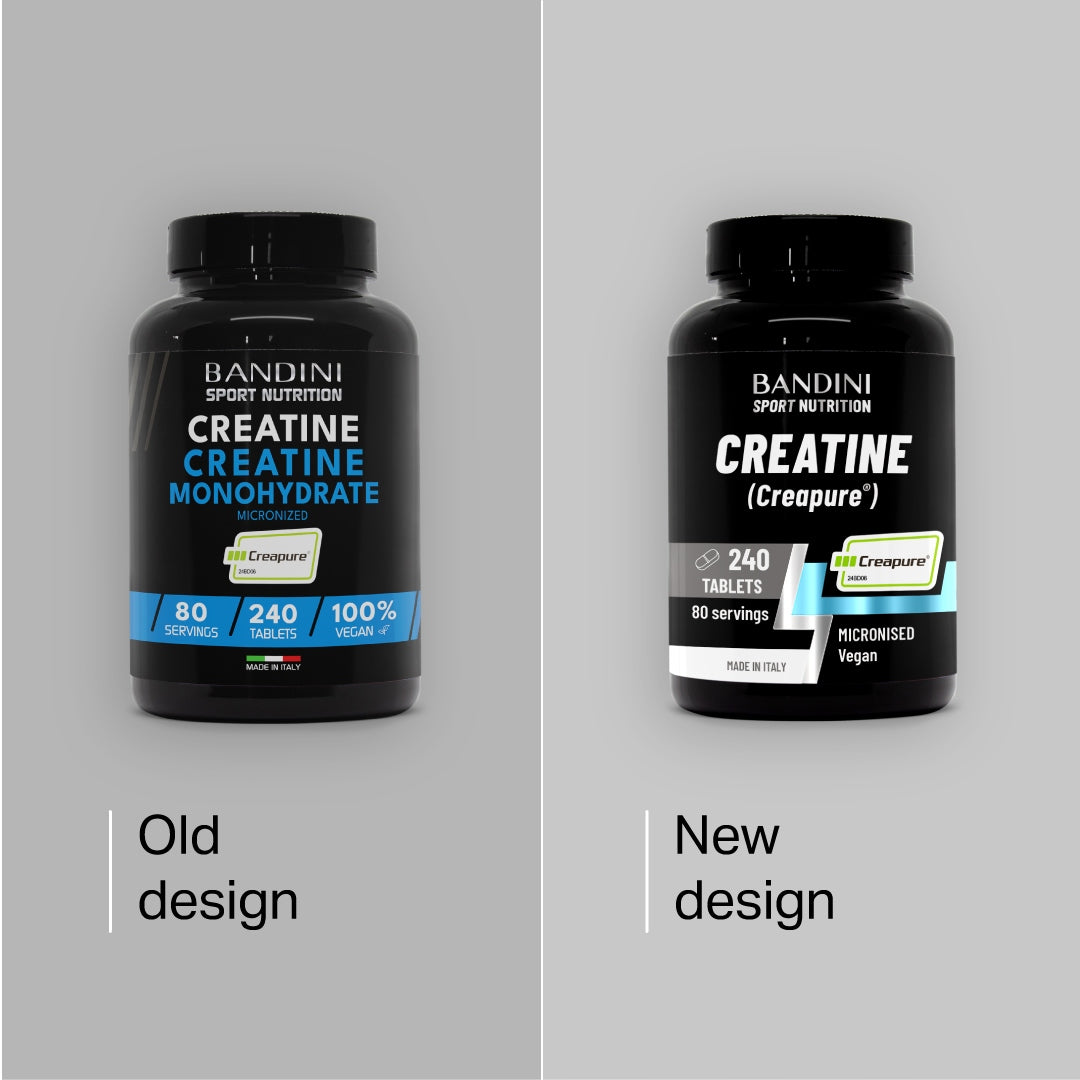 Bandini CREAPURE Creatine 240 Tablets | 100% Vegan | Gym and Pre Workout Expiration date at least 1 year from the date of purchase