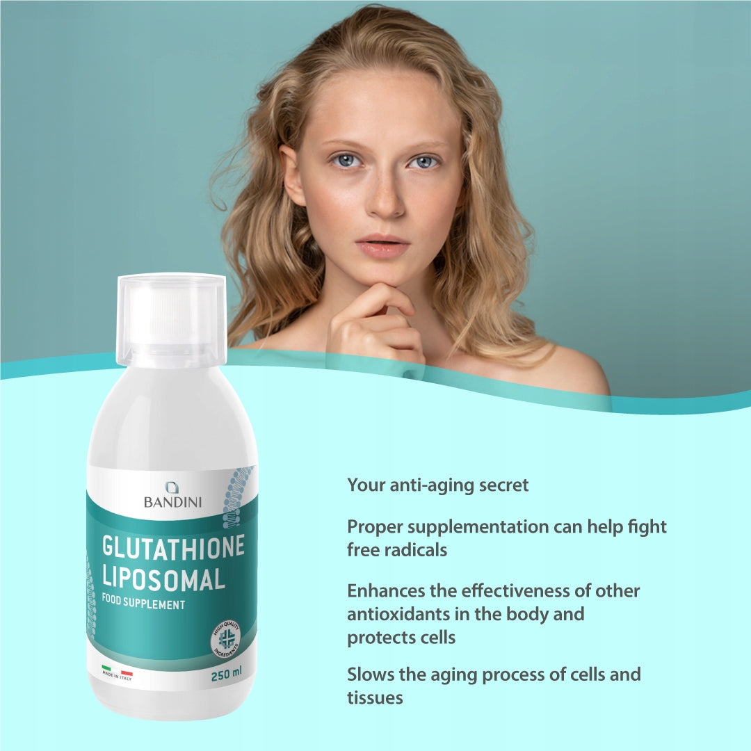 Bandini Liposomal Glutathione Reduced Liquid 250ml L-Glutathione Antioxidan Brand no brand