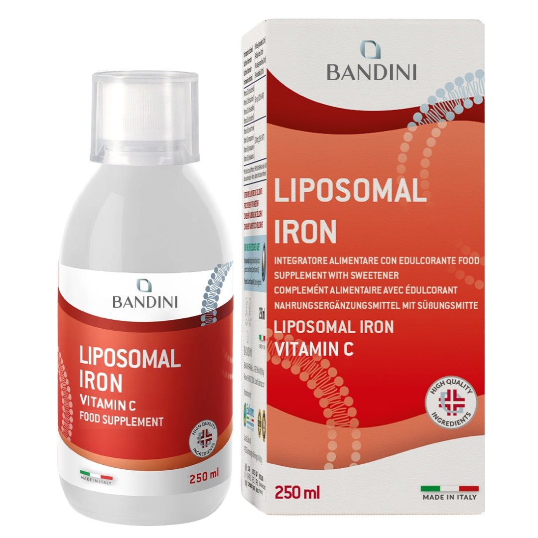 Bandini Liposomal Iron + Vitamin C - High Dosage and Absorption 250ml