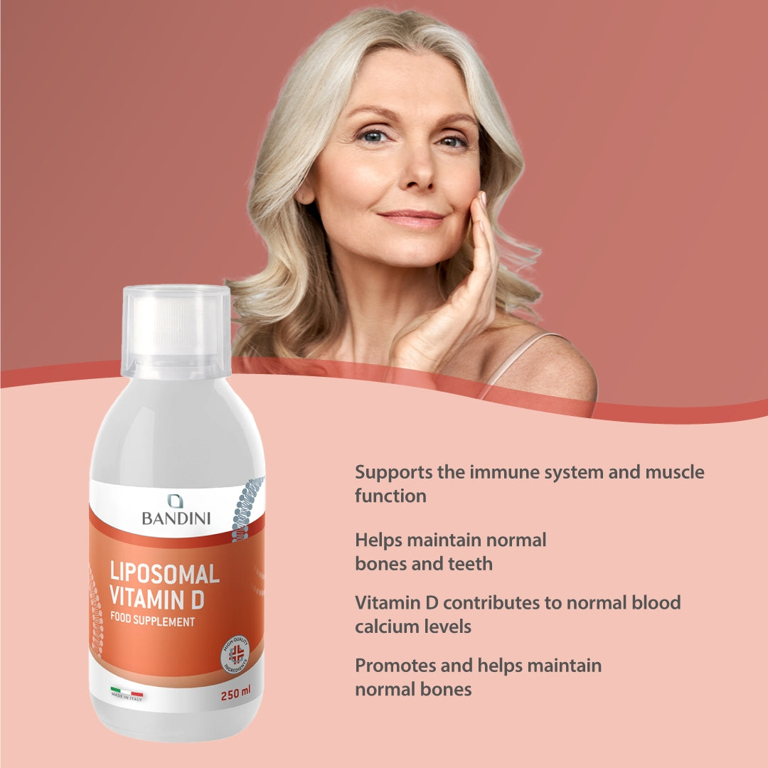 Bandini Liposomal Vitamin D Liquid D3 2000 IU 250 ml High Dosage Absorption EAN (GTIN) 8033162421408