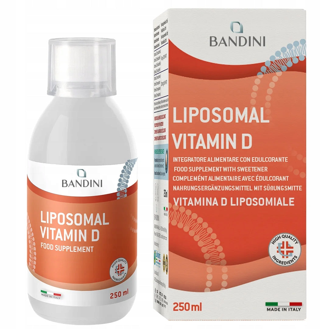 Bandini Liposomal Vitamin D Liquid D3 2000 IU 250 ml High Dosage Absorption
