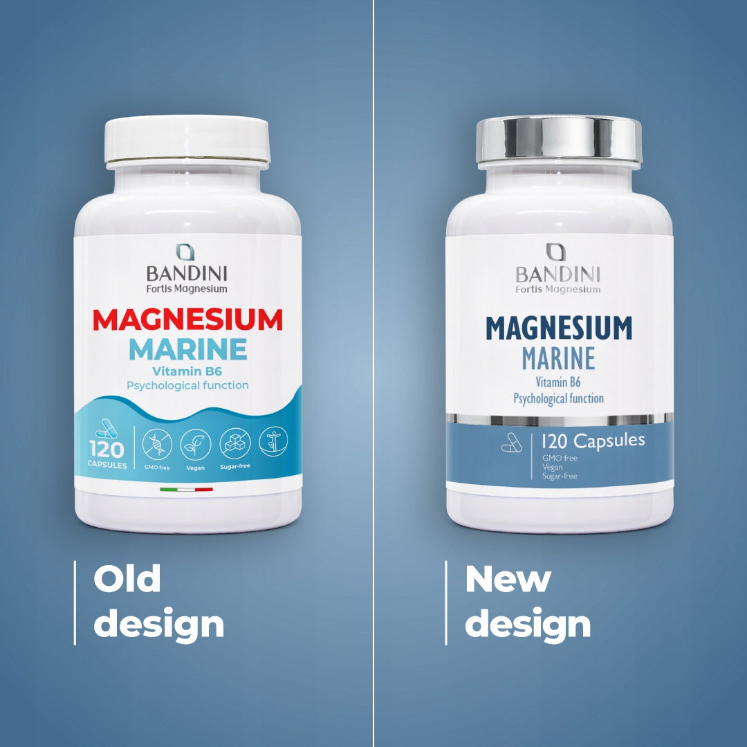 Bandini Marine Magnesium and Vitamin B6 - 120 Plant-Based Capsules Brand no brand