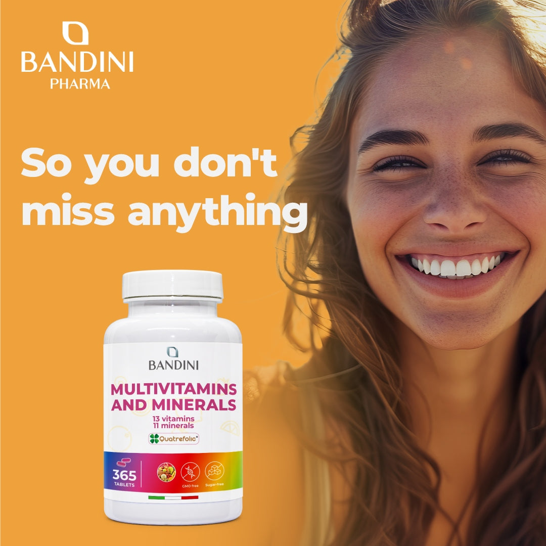 Bandini Multivitamin 365 Tablets Complex of 24 Vitamins and Minerals EAN (GTIN) 8033162421798