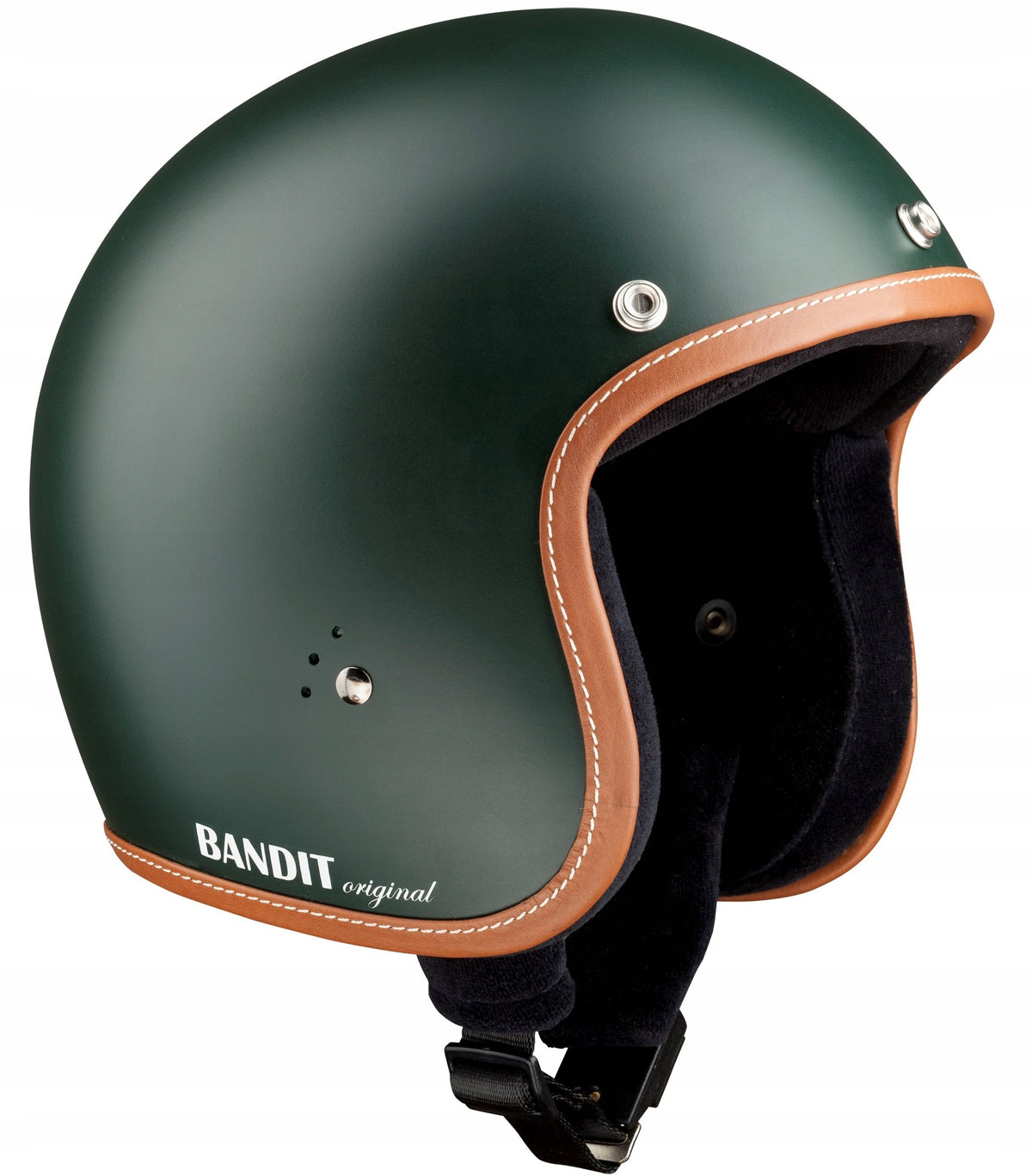 Bandit Premium Jet Open Face Helmet - British Racing Green - Size S