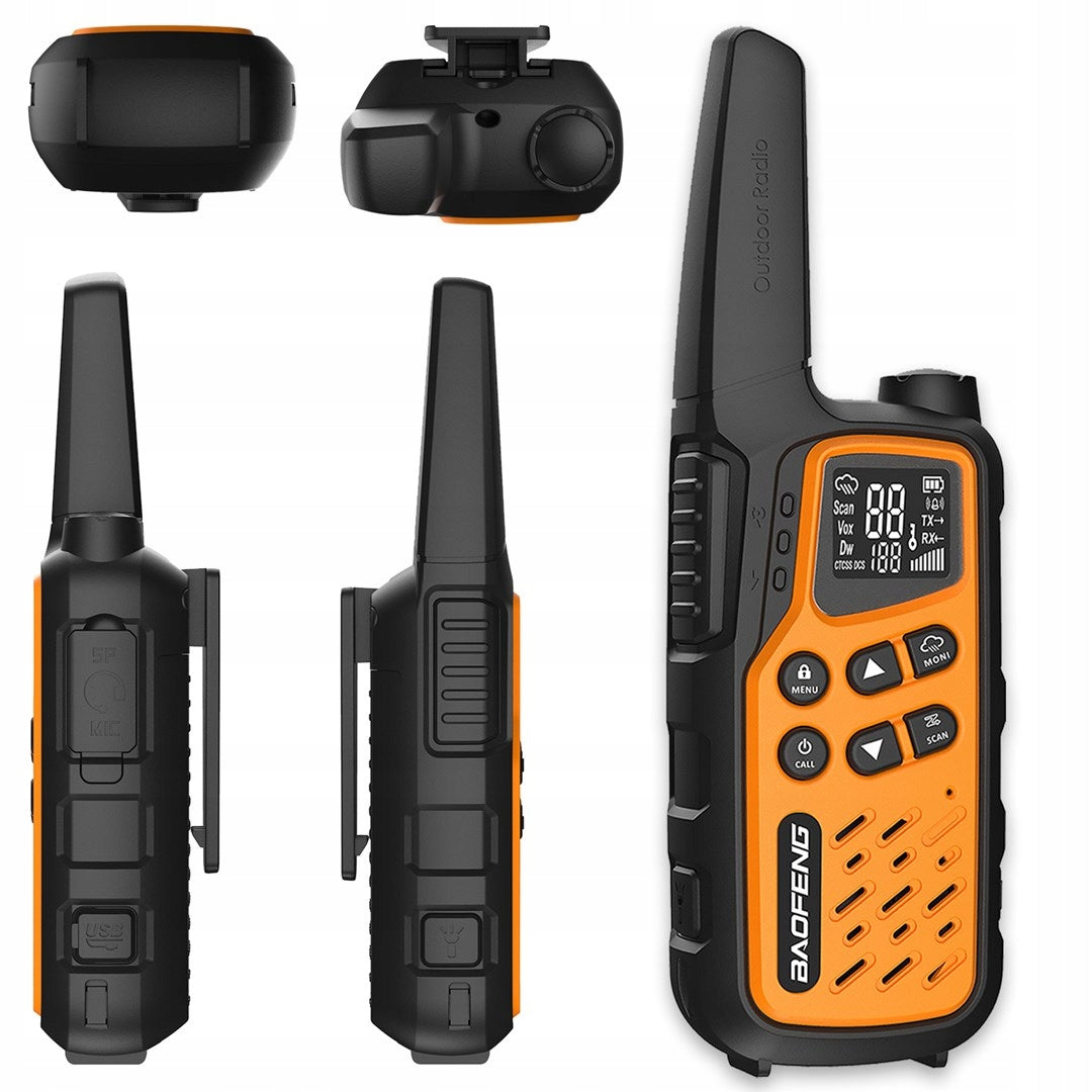Baofeng BF-T25E orange walkie-talkie Packaging status original