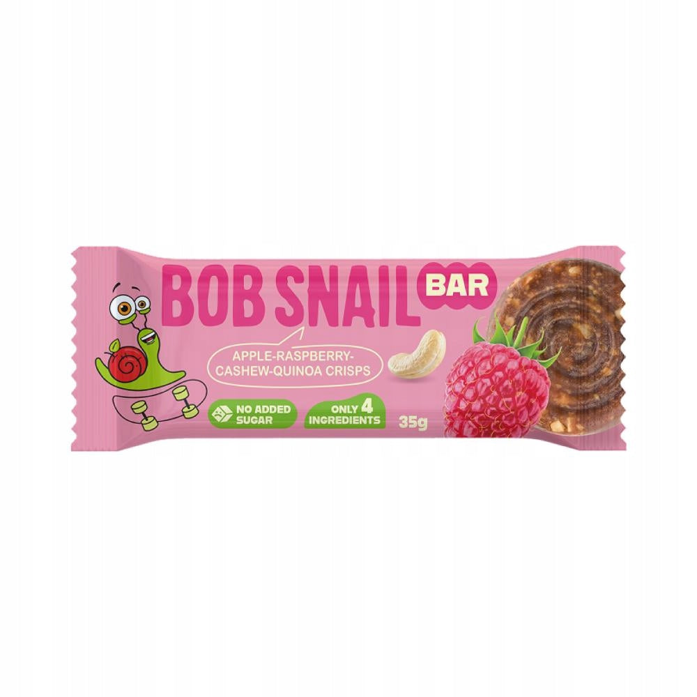 Bar Apple-Malina-Kerkowce-Chrupki from quinoa 35 g BOB SNAIL