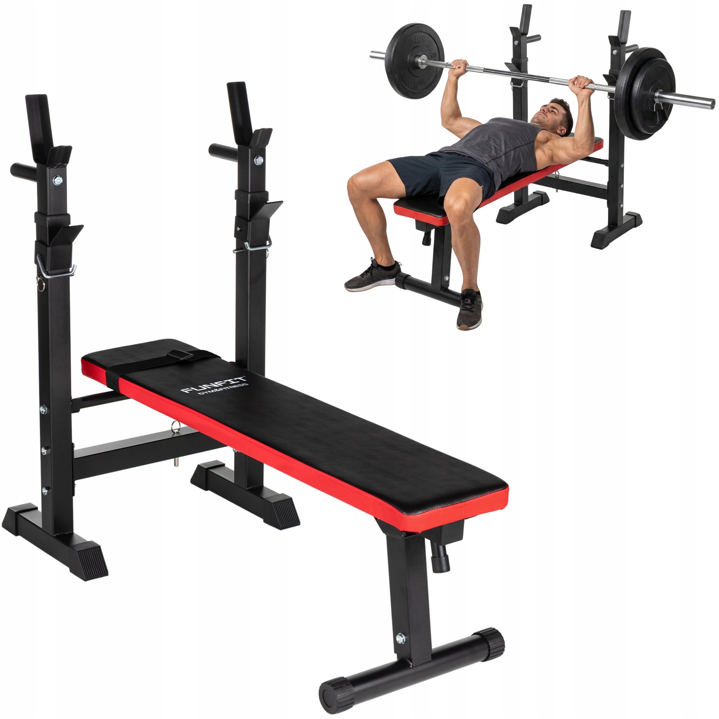Barbell Bench Adjustable Folding Training Bench FUNFIT