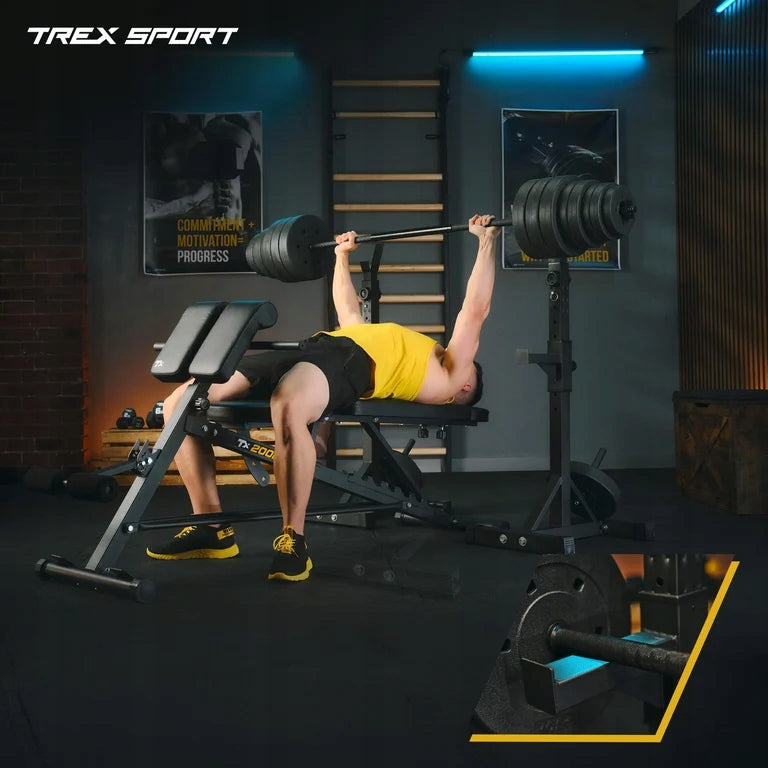 Barbell Racks Adjustable Belay Exercise Stand 2pcs Trex Sport Manufacturer code TX-090S