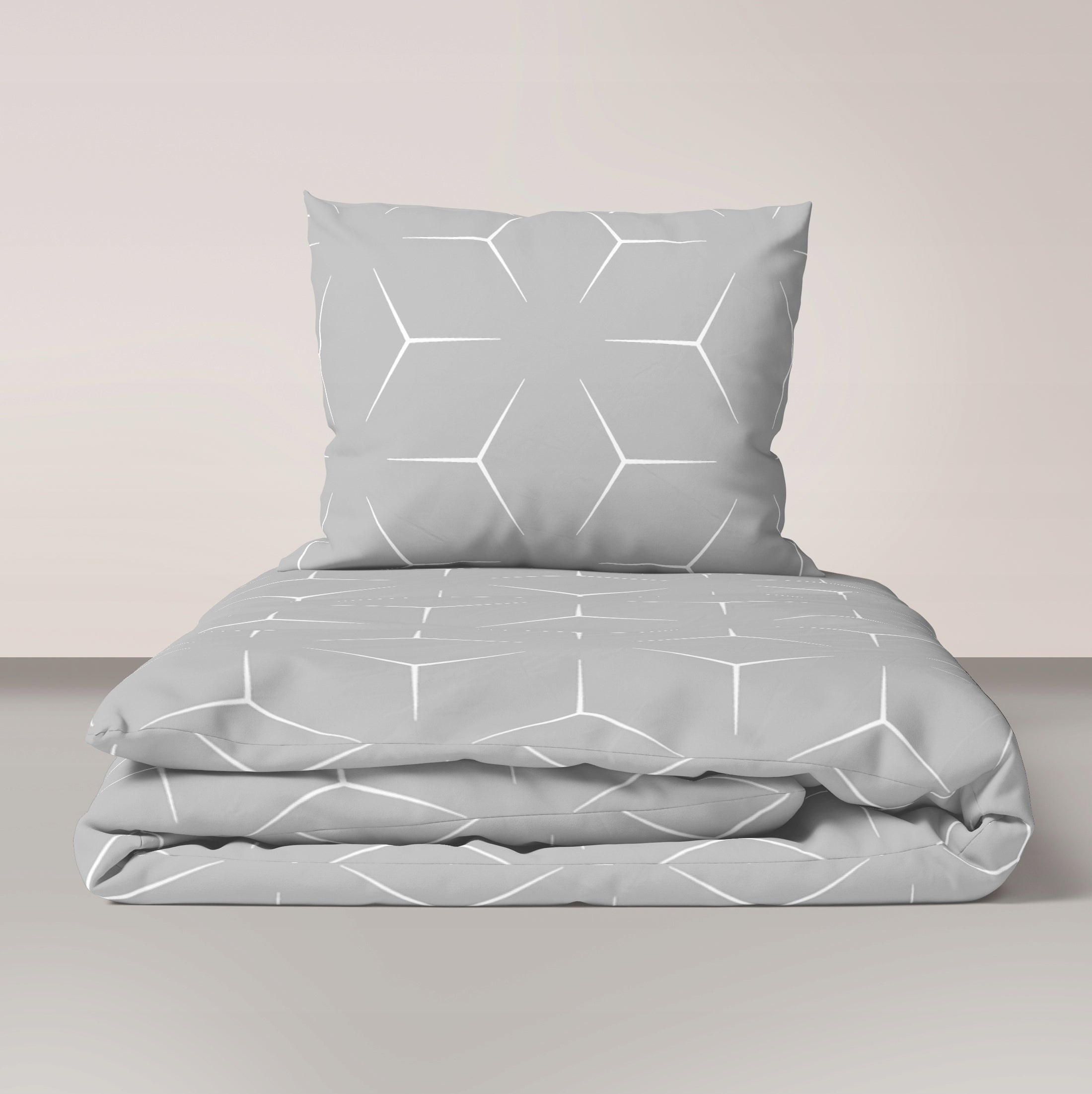 Bark bedding 140x200 + 1 pc. 70x80 GOLD MILANO GRAY Brand Posciel-Hurt