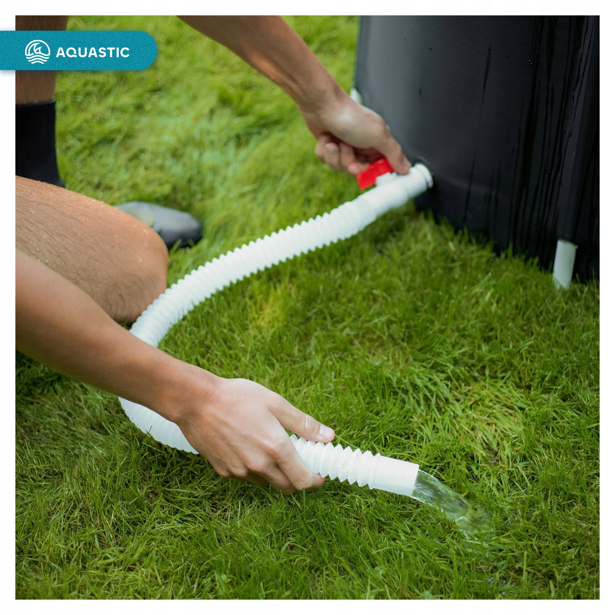 Barrel for walrusing ice bath large AQUASTIC Yeti black easy installation Diameter 75 cm