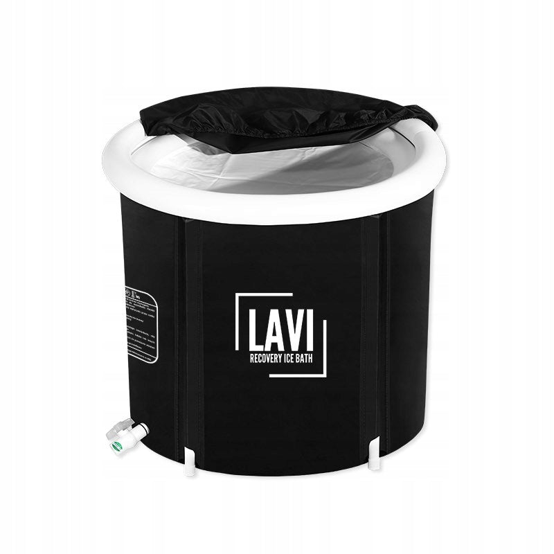 Barrel ice bath for walrusing LAVI with cover UFO thermometer XL 320L Volume 320 l