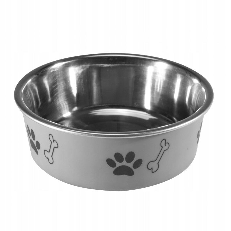 Barry King Anti-slip bowl with print, grey, S (0,3 l)