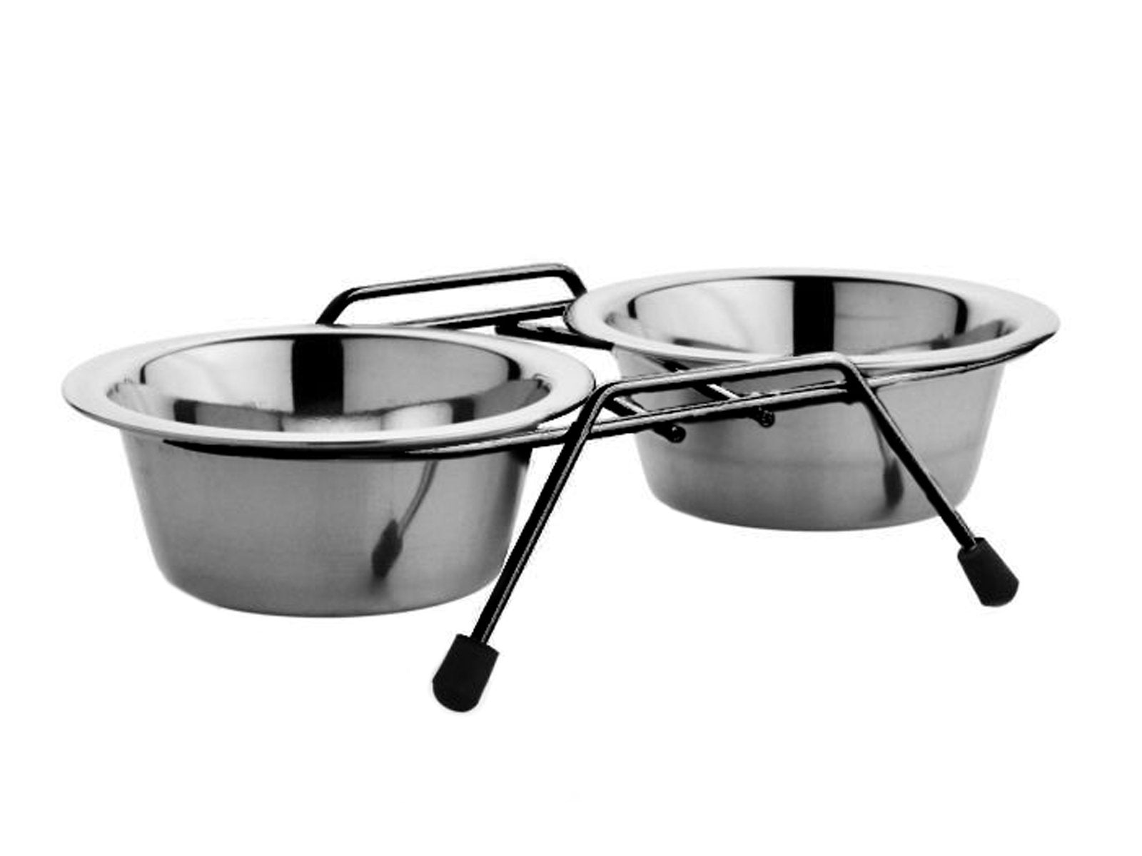 Barry King Stainless Steel Bowls on Stand for Dog and Cat 2 x 2,8l Trade name miski