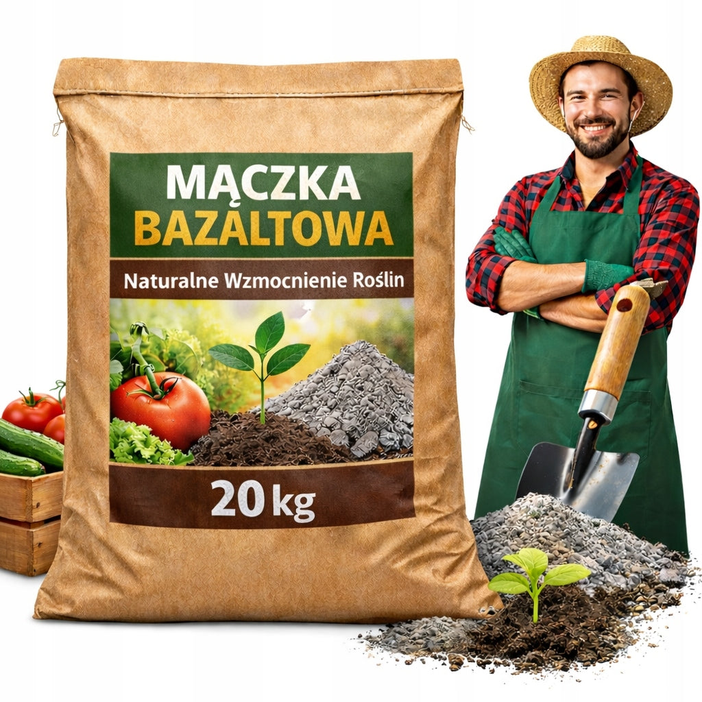 Basalt meal DUST NATURAL FERTILIZER For Flowers Vegetable Sowing Garden 20kg