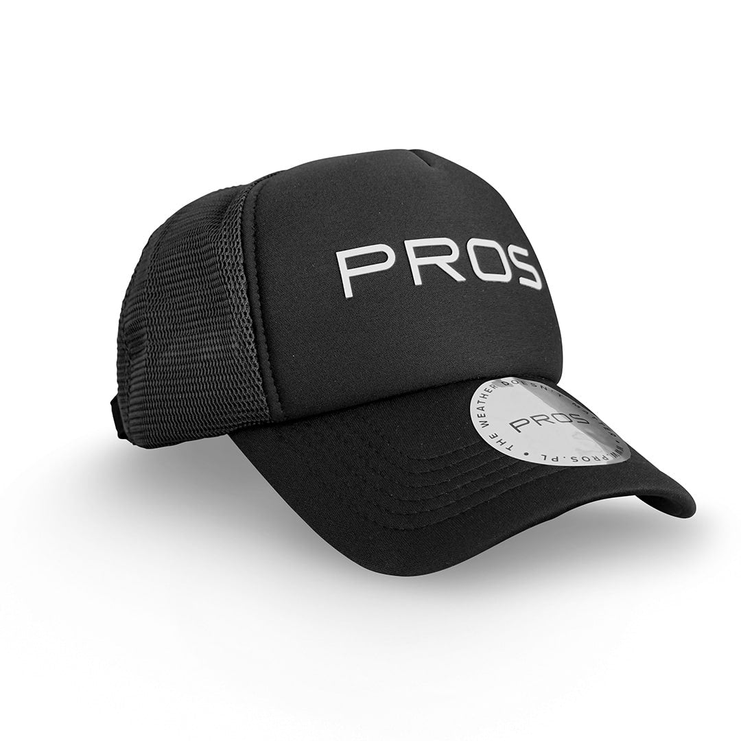 Baseball Cap Universal Mesh PROS Black Adjustable