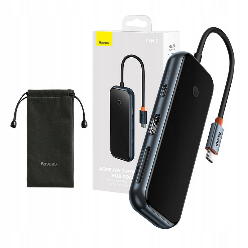 Baseus 7in1 Hub Docking Station USB-C to 2xUSB 3.0 + HDMI + USB 2.0 + USB-C EAN (GTIN) 6932172613938