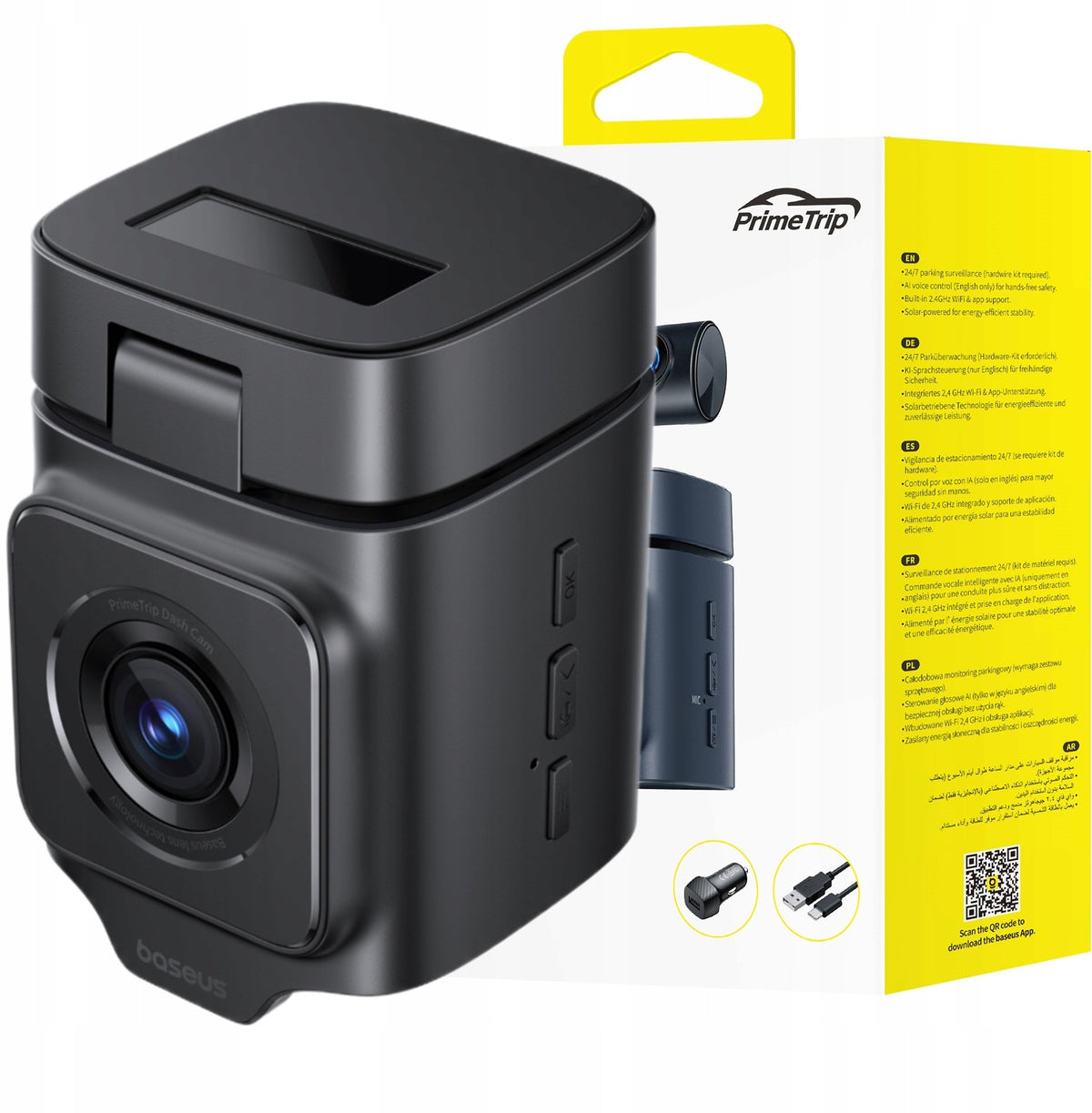 Baseus Car camera Baseus PrimeTrip VD1 video recorder 2K+1080p -