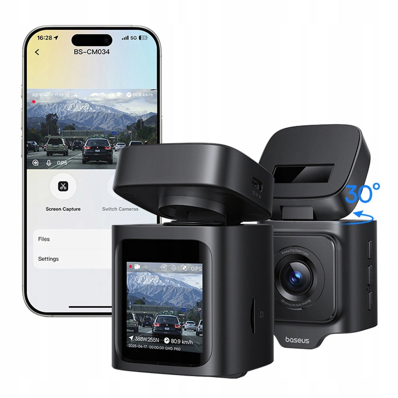 Baseus VD1 Pro Video Recorder Car Camera Front 4K UHD GPS Wi-Fi Packaging status original