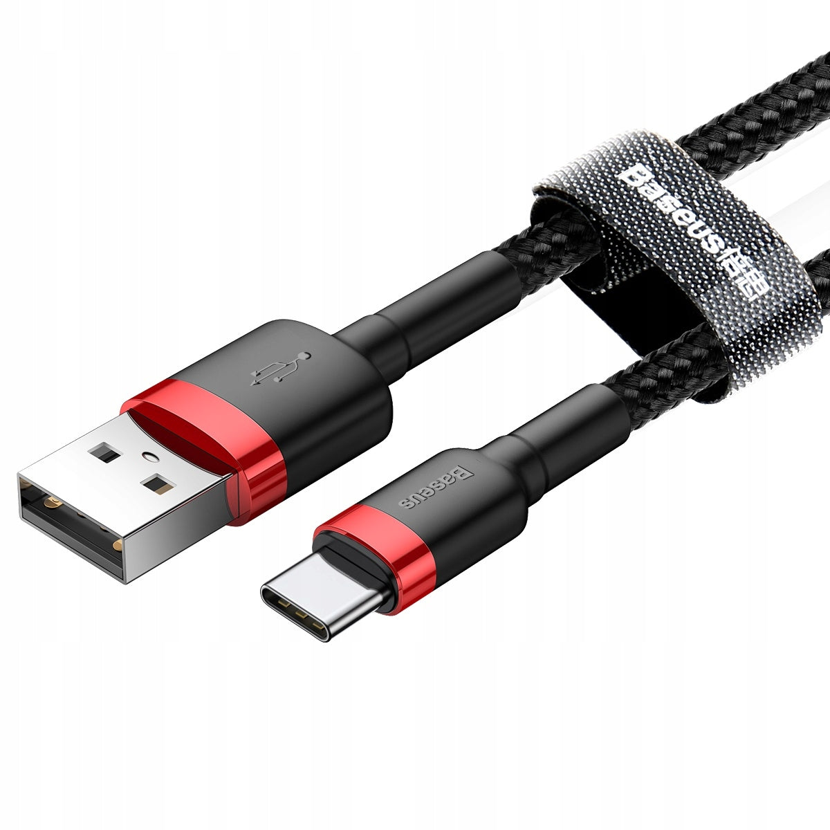 Baseus cable Cafule USB - USB-C 1,0 m 3A red-black Color black