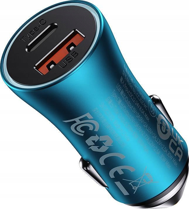 Baseus car Baseus Golden Contactor Max, USB + USB-C, 60W