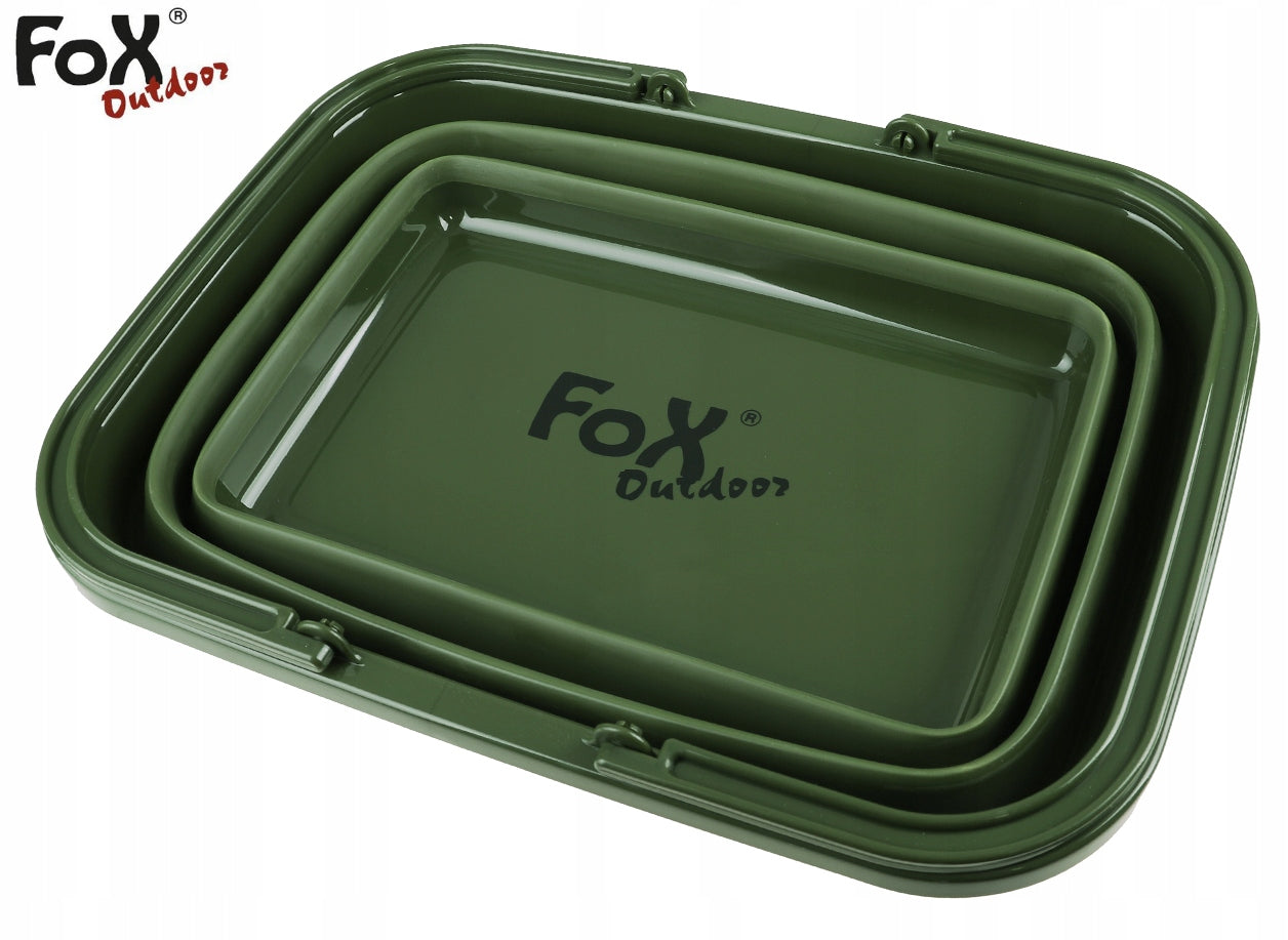 Basket Travel Basket Picnic Folding Bowl Container 9L MFH FOX Olive Brand Fox Outdoor