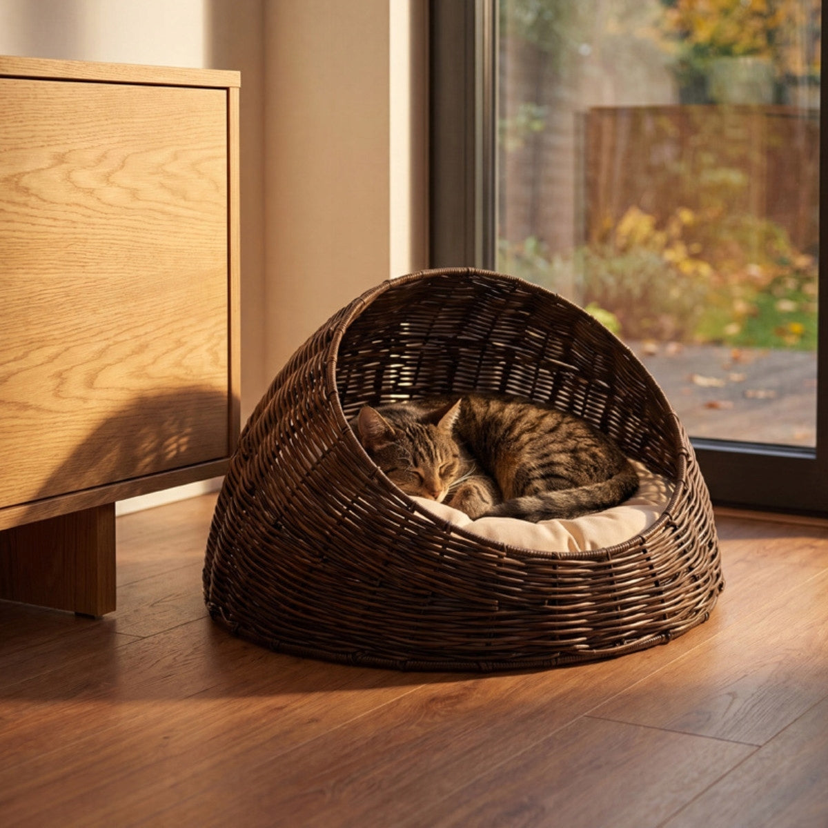 Basket oval bed with visor Length 50 cm