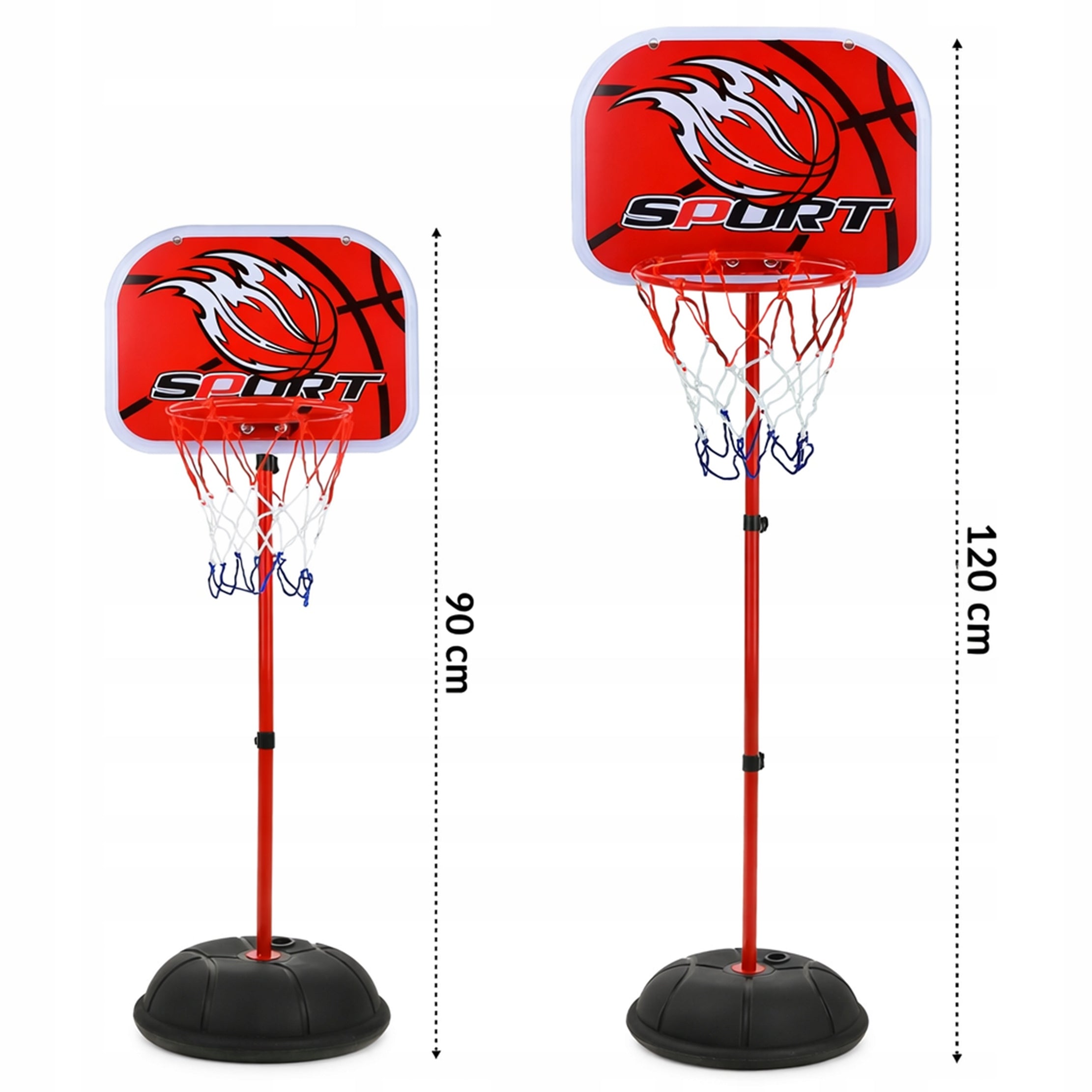Basketball Basket Adjustable Basketball Basket for Kids 3in1 120cm Manufacturer code Kosz do Koszykówki Kosz do Gry w Koszykówkę
