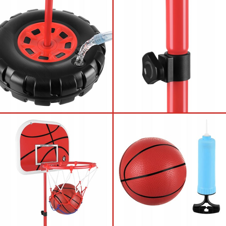 Basketball Basket Basketball Board Adjustable Set with Ball Product width 38 cm