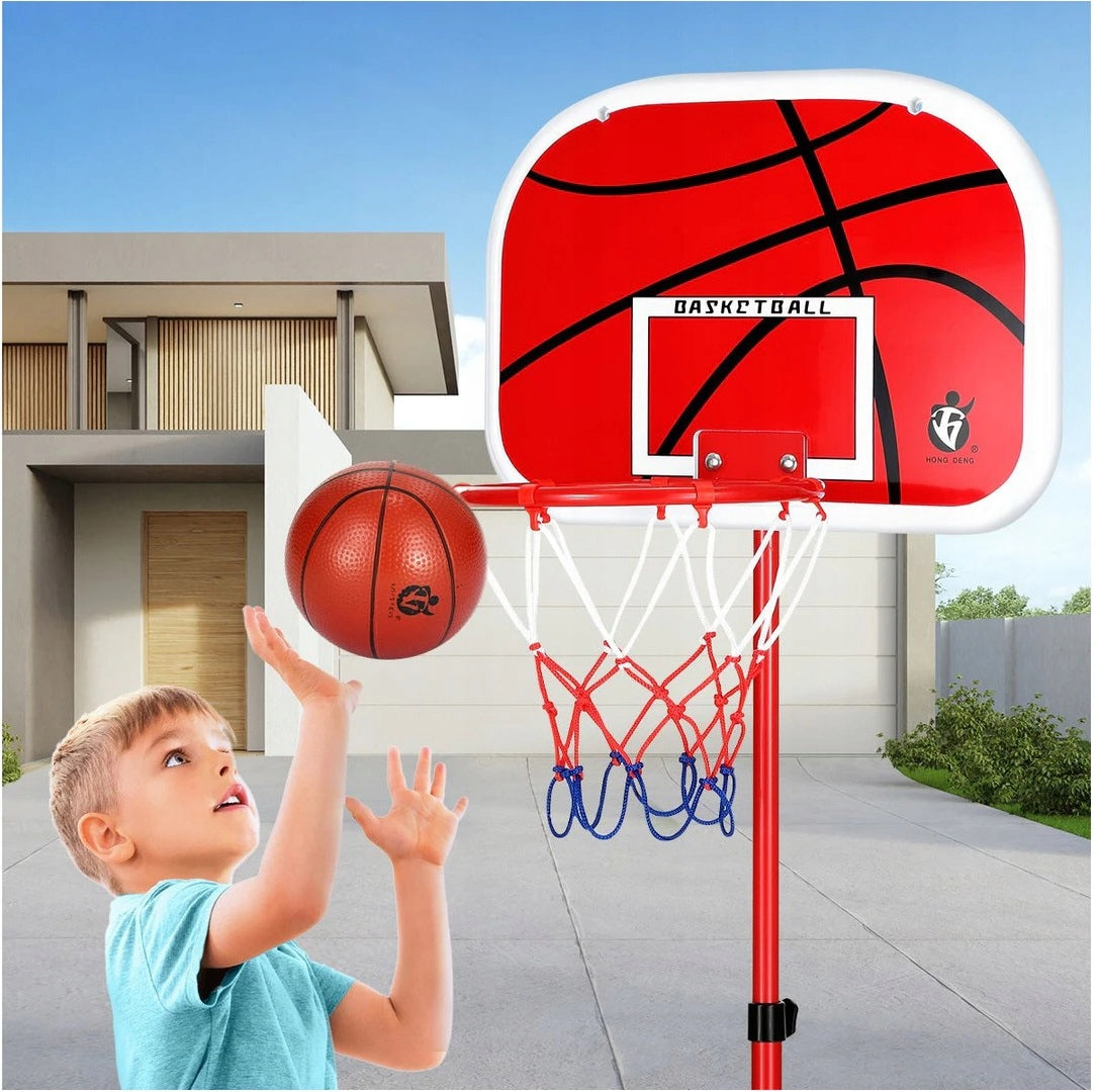 Basketball Basket Basketball Board Adjustable Set with Ball up to 160cm Color multicolor