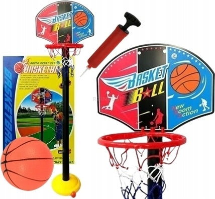 Basketball basket 115 cm adjustable set board with ball and pump