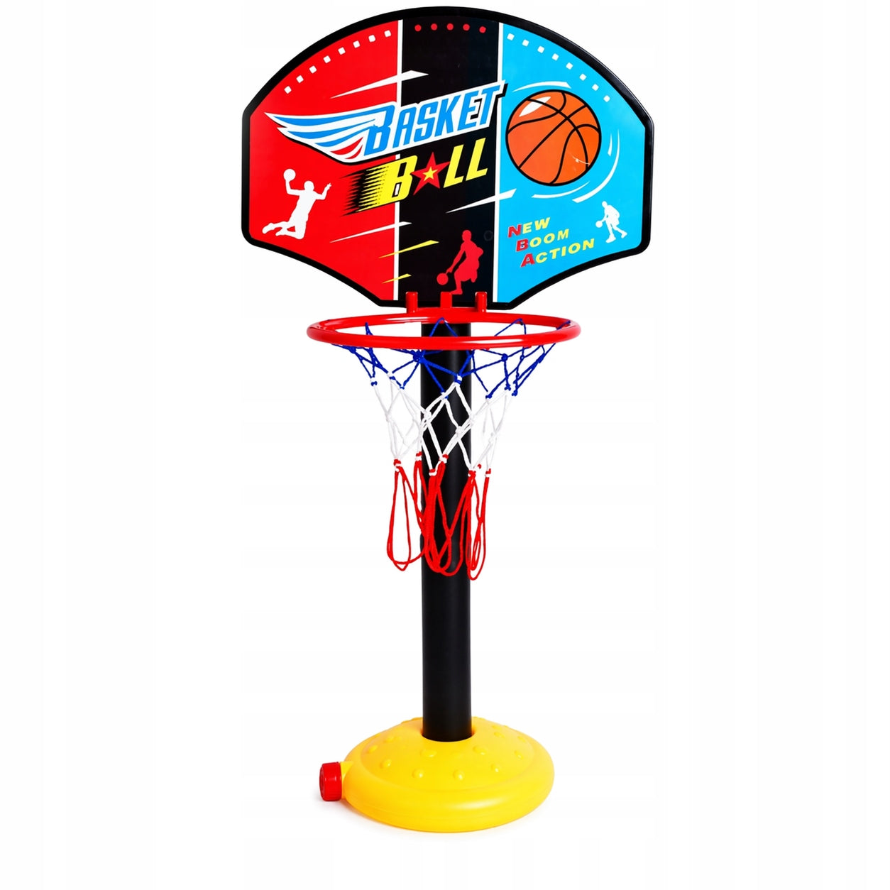 Basketball basket 115 cm for children adjustable set ball pump Color multicolor