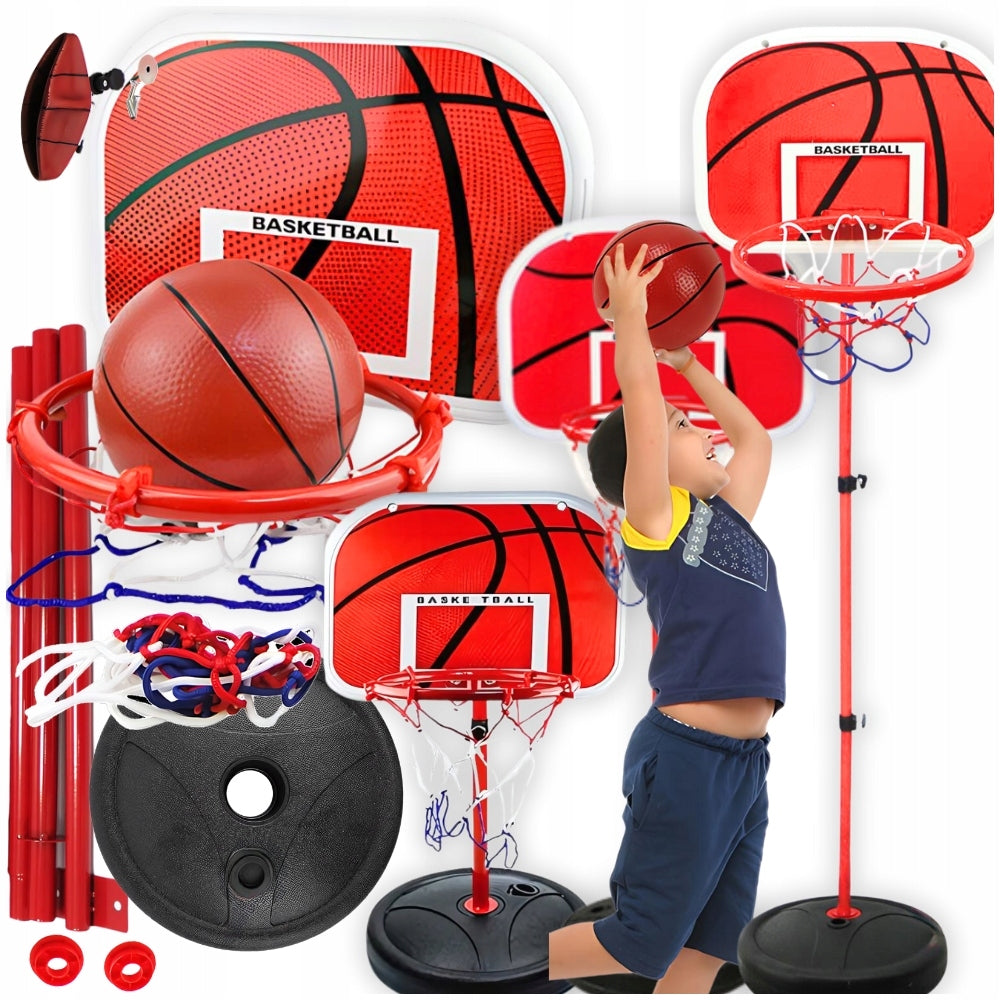 Basketball basket portable board stand 160cm ball set gift