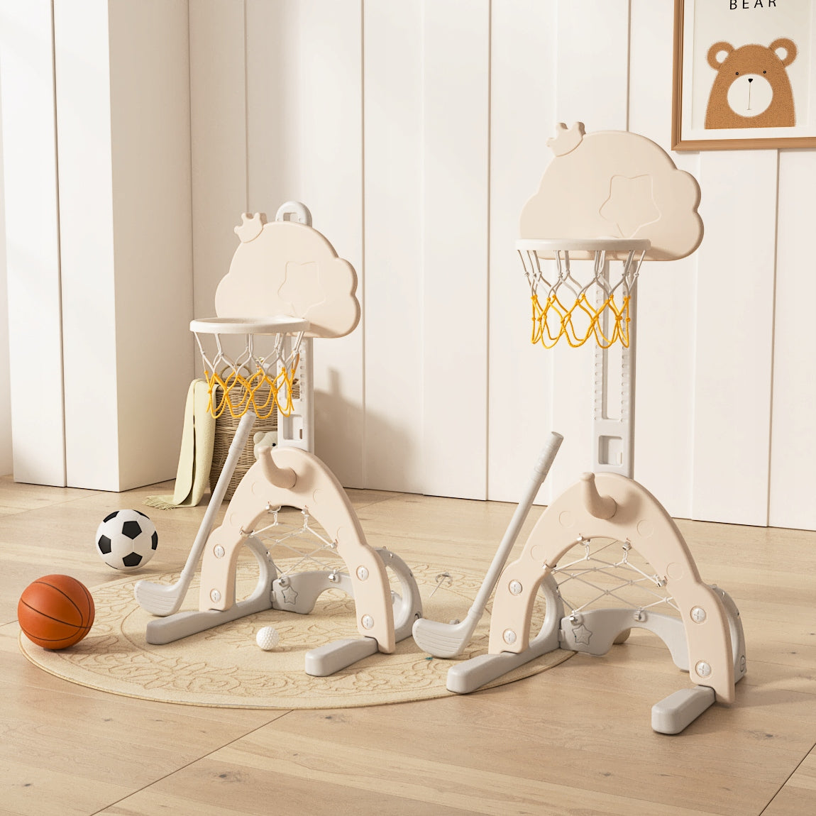 Basketball basket with goal square toys for children hockey board for children Brand Sklep K4