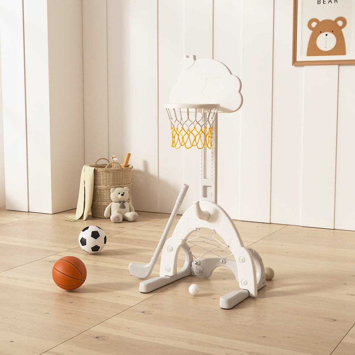Basketball basket with goal square toys for children hockey board for children EAN (GTIN) 5903887113038