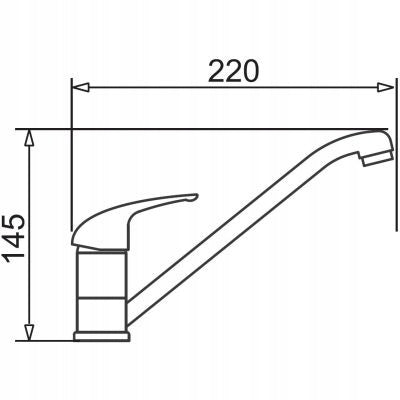 Wasserhahn Pyramis Asalia, schwarz