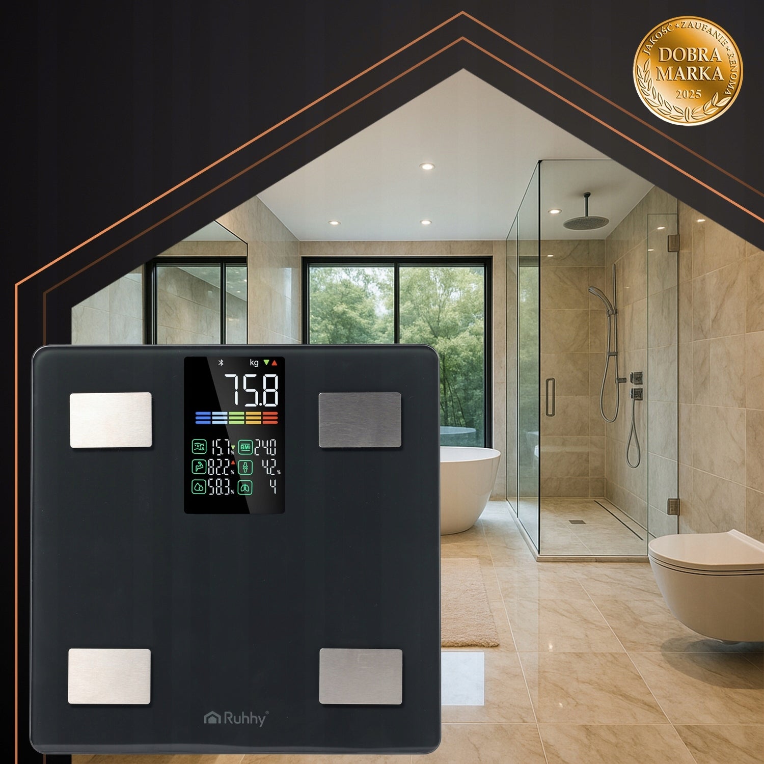 Bathroom Analytical Scale BMI 226kg Electronic with Body Analysis Brand no brand