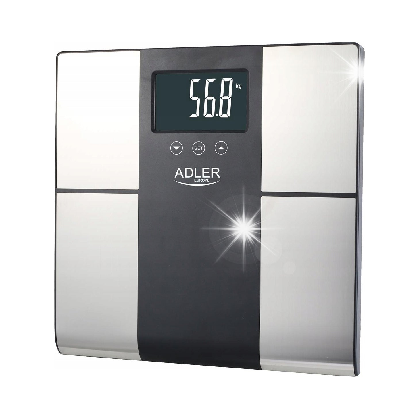 Bathroom Analytical Scale Up to 225KG LCD with Adler Analyzer